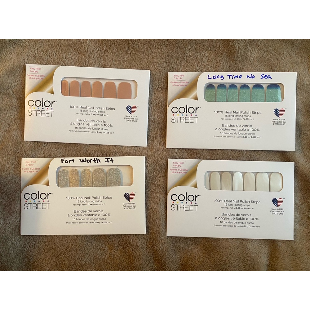 Nail strips (color street brand)- 4 sets
